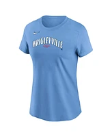 Nike Women's Blue Chicago Cubs City Connect Wordmark T-Shirt