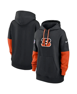Nike Women's Black Cincinnati Bengals 2024 Sideline Essential Fleece Pullover Hoodie
