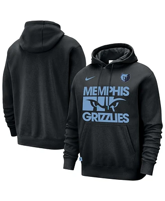 Nike Men's Black Memphis Grizzlies Courtside Club Pullover Hoodie