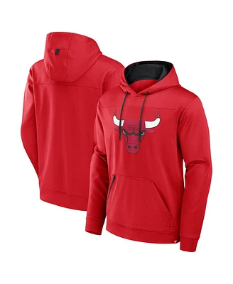 Fanatics Men's Red Chicago Bulls Reserve Defender Pullover Hoodie