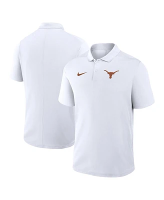 Nike Men's White Texas Longhorns Primetime Victory Primary Logo Performance Polo Shirt