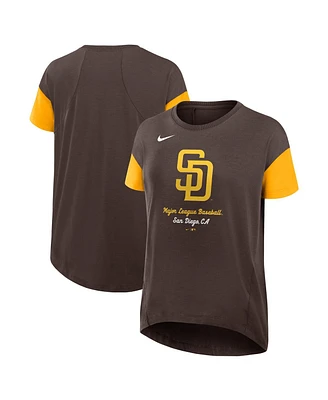 Nike Women's Brown San Diego Padres Flowy T-Shirt