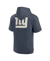 Fanatics Men's Navy New York Giants Elements Future Ground Lettering Short Sleeve Pullover Hoodie