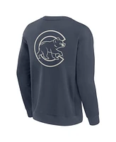 Fanatics Men's Blue Chicago Cubs Elements Future Ground Lettering Pullover Sweatshirt