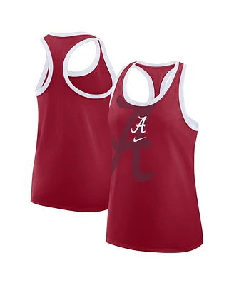 Nike Women's Crimson Alabama Tide Primetime Tri-Blend Racerback Tank Top