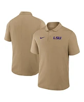 Nike Men's Tan Lsu Tigers Primetime Victory Primary Logo Performance Polo Shirt
