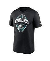 Nike Men's Black Philadelphia Eagles Legend Icon Performance T-Shirt