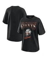 Wear by Erin Andrews Women's Charcoal San Francisco Giants Boyfriend T-Shirt