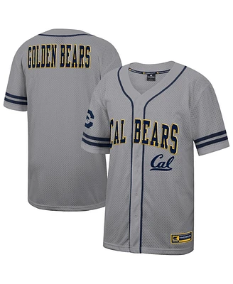 Colosseum Men's Gray Cal Bears Free Spirited Baseball Jersey