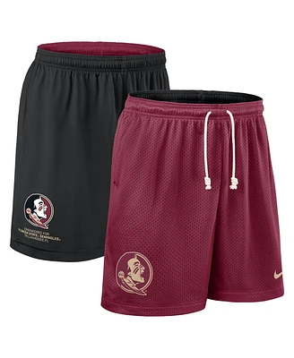 Nike Men's Garnet/Black Florida State Seminoles 2025 Sideline Reversible Performance Shorts