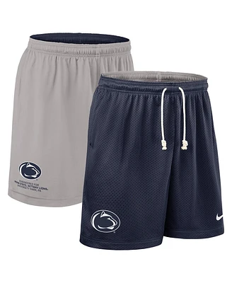 Nike Men's Navy/Gray Penn State Nittany Lions 2025 Sideline Reversible Performance Shorts