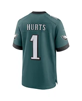 Nike Men's Jalen Hurts Midnight Green Philadelphia Eagles Super Bowl Lix Game Player Jersey