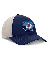 Fanatics Men's Navy/Gray Colorado Avalanche 2025 Stanley Cup Playoffs Locker Room Trucker Adjustable Hat