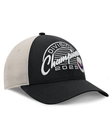 Fanatics Men's Black/Gray Washington Capitals 2025 Metropolitan Division Champions Locker Room Adjustable Hat
