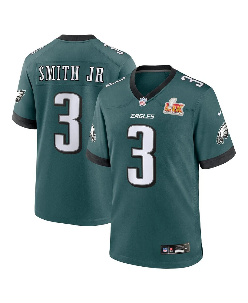 Nike Men's Nolan Smith Midnight Green Philadelphia Eagles Super Bowl Lix Game Player Jersey