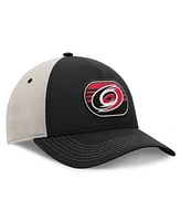 Fanatics Men's Black/Gray Carolina Hurricanes 2025 Stanley Cup Playoffs Locker Room Trucker Adjustable Hat