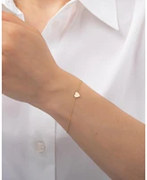 14k Gold Heart Bracelet