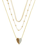 Unwritten Crystal Heart Pendant Necklace Set