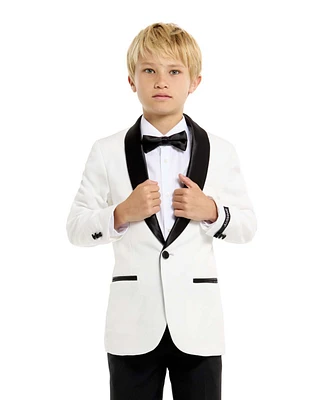OppoSuits Big Boys 3-Piece Pearly Solid Tuxedo Set