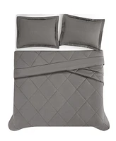 Cannon Oversized Cotton Percale 3-Pc. Comforter Set