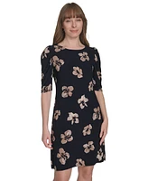 Tommy Hilfiger Petite Floral-Print Jersey Dress