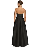 Donna Karan New York Women's Sweetheart-Neck Pleated Gown