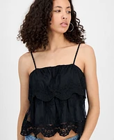 And Now This Women's Lace Cotton Tiered Camisole, Exclusively at Macy's