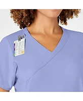 Wink Women's W123 Mock Wrap Scrub Top