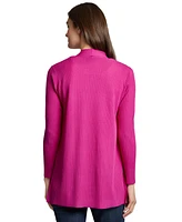 Jones New York Women's Sutton Open-Front Side-Slit Cardigan