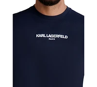 Karl Lagerfeld Paris Men's Core Short Sleeve Crewneck Logo T-Shirt