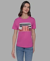 Karl Lagerfeld Paris Petite & Choupette Graphic Tee