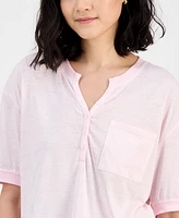 Hippie Rose Juniors' Henley Top