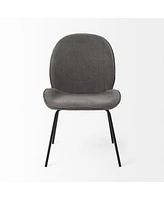 Set of 2 Fabric Side Chairs with Cushioned Seats for Dining and Home Decor
