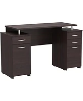 Home Office Computer Desk with Four Drawers and Large Work Surface