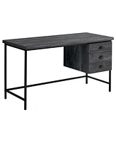 Modern Computer Desk with 3 Storage Drawers and Spacious Work Surface