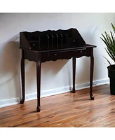 Solid Wood Computer Desk with Three Drawers – Modern Home Office Desk