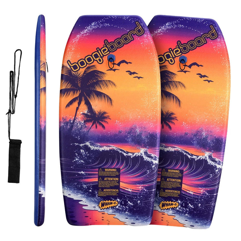 37" Body Board with Wrist Leash Fiberclad Cover Phuzion Core Crescent Tail