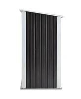 6 ft. W x 3 ft. D Steel Log Storage Shed, Firewood Rack, for Backyard Garden Patio Porch