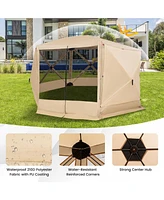 11.5 X 11.5 Ft Pop-up Screen House Tent with Portable Carrying Bag