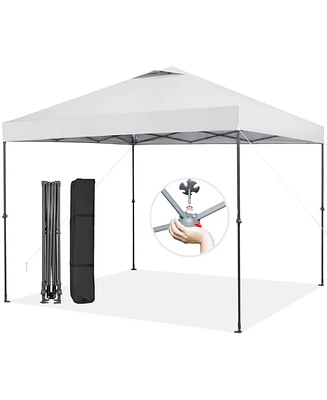 10 x 10 Feet Foldable Outdoor Instant Pop-up Canopy with Carry Bag