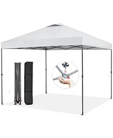 10 x 10 Feet Foldable Outdoor Instant Pop-up Canopy with Carry Bag