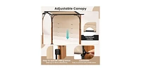 10 x 12 Ft Outdoor Retractable Pergola with Retractable Canopy for Patio