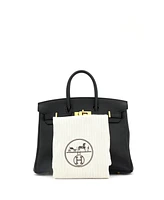 Pre-Owned Hermes Birkin 25 Handbag Black Swift with Gold Hardware