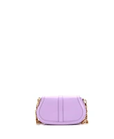 Pre-Owned Versace Medium Greca Goddess Shoulder Bag Leather