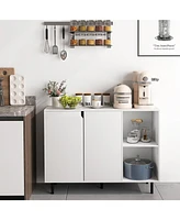 Sideboard Buffet Cabinet Kitchen Storage with Adjustable Shelves for Dining Room or Living Room