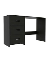 Contemporary Computer Desk with Three Drawers for Office Organization