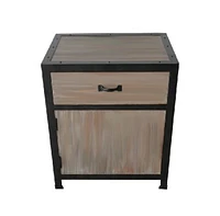 Elegant Wood End Table with Drawer for Easy Storage