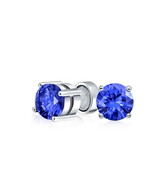 Bling Jewelry 1 Ctw Round Cubic Zirconia Cz Solitaire Clip On Stud Earrings Sterling Silver 7MM