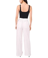 Vince Camuto Women's Linen-Blend Wide-Leg Pants