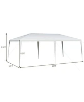 10 x 20 Feet Waterproof Canopy Tent with Tent Peg and Wind Rope